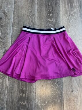 Nike Magenta Athletic Mini Skirt with Black & White Waistband